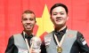 VĐV Bao Phương Vinh cùng đội tuyển Việt Nam vô địch giải Carom 3 băng đồng đội thế giới